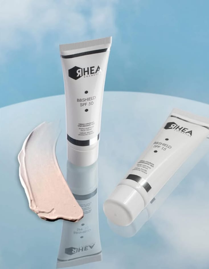 Protezione solare RHEA BBSHIELD SPF 50 e SPF 15